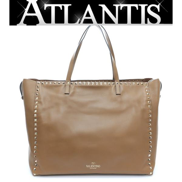 広尾店】美品 バレンティノ VALENTINO ロックスタッズトート