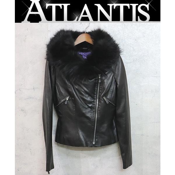 広尾店】美品 ラルフローレン RALPH LAUREN ファー付きレザー