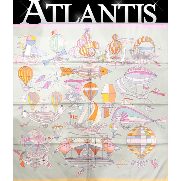 広尾店】美品 エルメス HERMES カレ90 大判スカーフ LES FOLIES DU