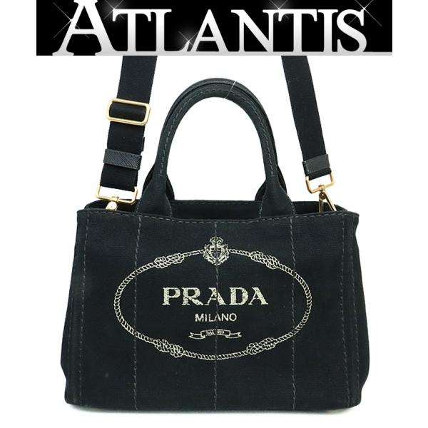 広尾店】プラダ PRADA カナパミニ トートバッグ 2WAYバッグ ブラック