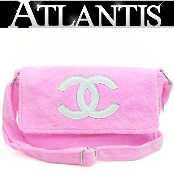 smp⭐︎♤です。 CHANEL ショルダーバッグ　パイル生地 広尾店】極美品 シャネル CHANEL パイル地 ノベルティ ショルダー