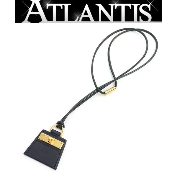 広尾店】 エルメス HERMES モンプティケリーPM ネックレス スイフト 黒