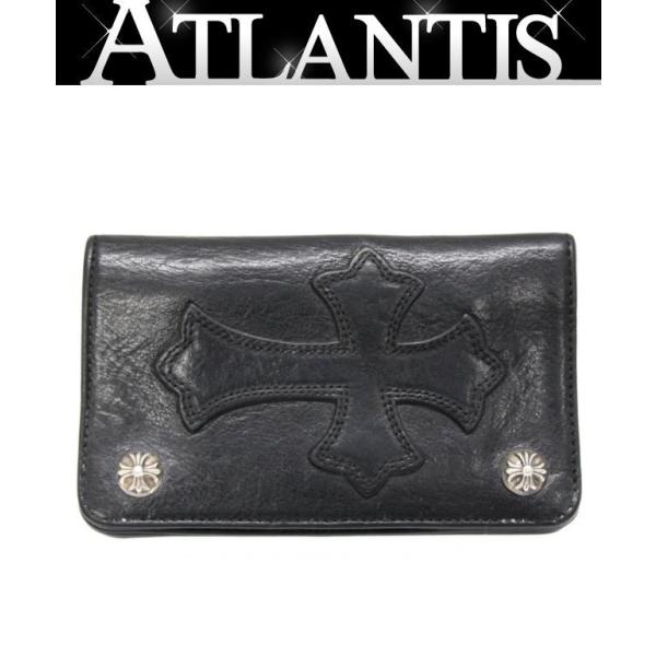 二つ口のA カシミア100ニットブルゾン　M sv925 レザークロスパッチ CHROME HEARTS 新宿店 クロムハーツ クロスボタン 1ジップ クロス