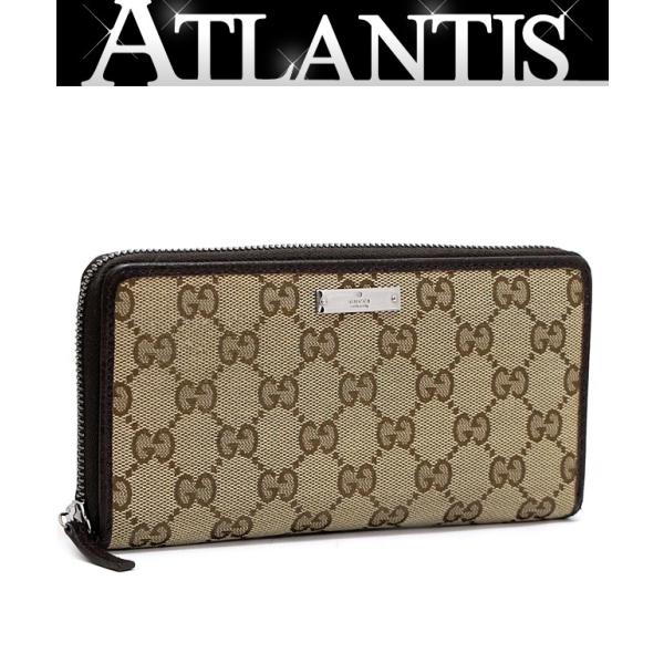 グッチ GUCCI GG柄 ラウンドファスナー長財布 キャンバス 【64562