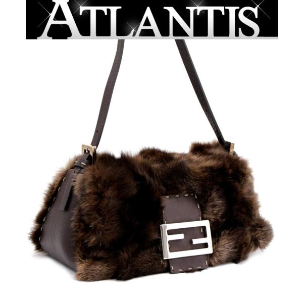フェンディ FENDI セレリア ミンク マンマバケット ハンドバッグ