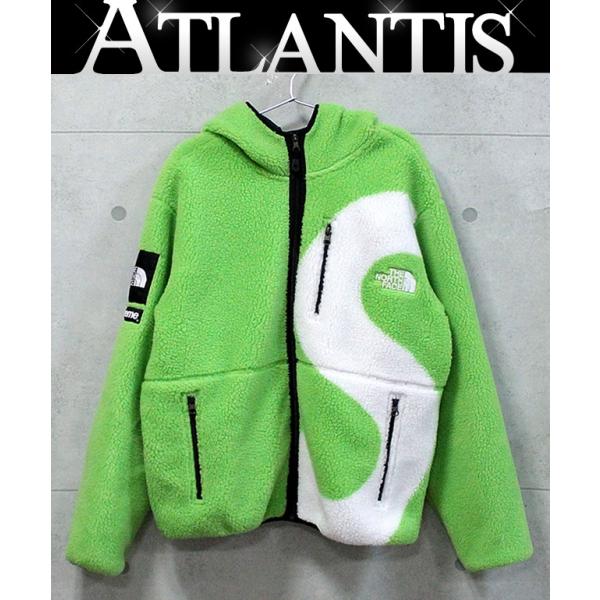 美品 シュプリーム Supreme × The North Face Sロゴ フリース