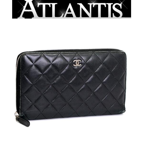 シャネル CHANEL マトラッセ ラウンドファスナー オーガナイザー 長