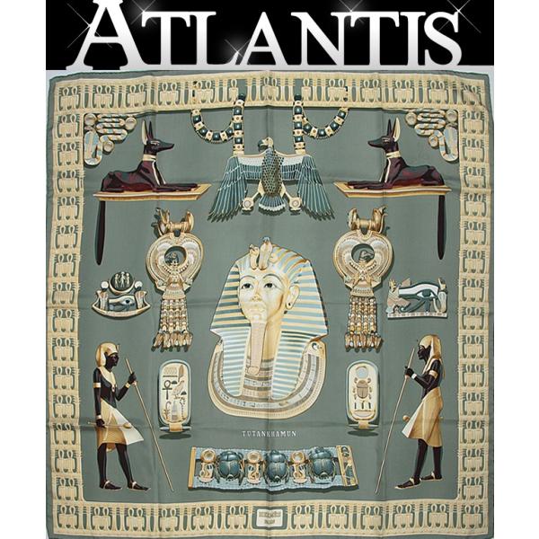 エルメス HERMES カレ90 スカーフ TUTANKHAMUN ツタンカーメン シルク