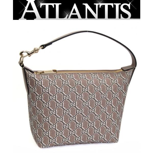 ⭐極美品⭐GUCCI PLUS バケツ型ショルダーバッグ　巾着　pvc×レザー ⭐極美品⭐GUCCI PLUS バケツ型ショルダーバッグ 巾着 pvc×レザー