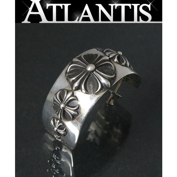 ■ □ 47080★年 クロムハーツ CHプラス フープピアス シルバー925 atlantis_95945