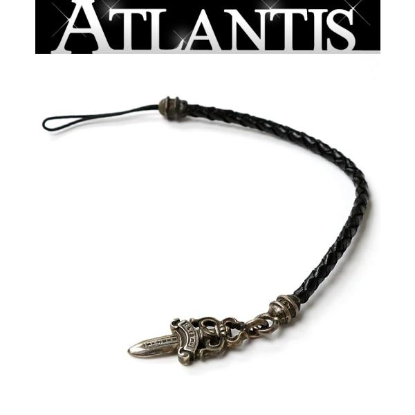 【ジャンク】クロムハーツ フォンストラップ CHROME HEARTS 銀座店 クロムハーツ 美品 ダガー フォン