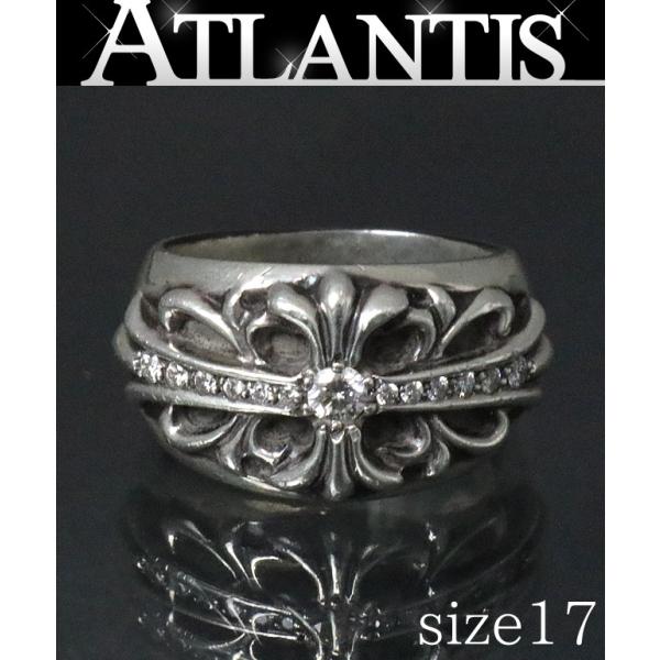 CHROME HEARTS 銀座店 クロムハーツ フローラルクロス リング パヴェ