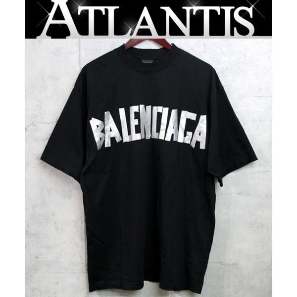 BALENCIAGA 銀座店 バレンシアガ テープロゴ ヴィンテージ加工 Tシャツ