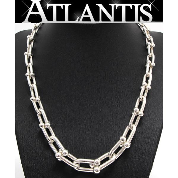 SV925 Uチェーンネックレス ハードウェアデザイン 45コマ 46cm SV925 Uチェーンネックレス ハードウェアデザイン 45コマ 46cm