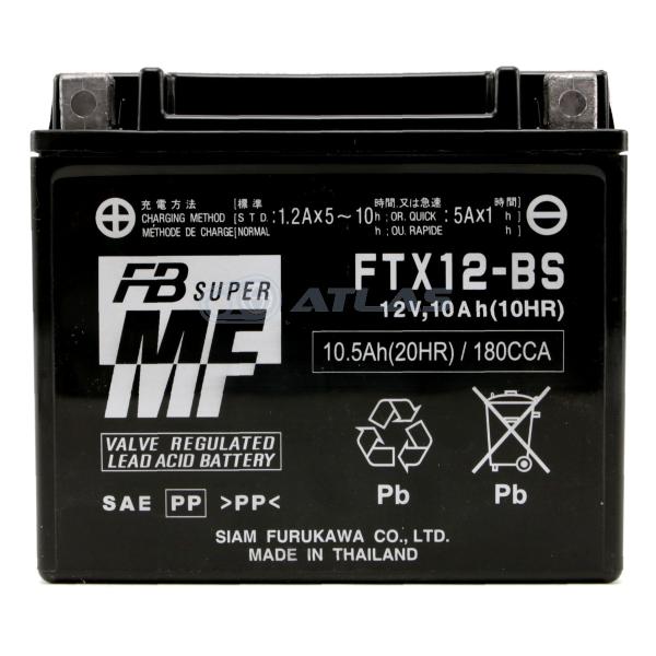 �o�C�N �o�b�e���[ �É͓d�r FURUKAWA BATTERY FTX12-BS �t����[�d�ς� ���[�J�[1�N�ۏ� �݊�YTX12-BS GTX12-BS DTX12-BS