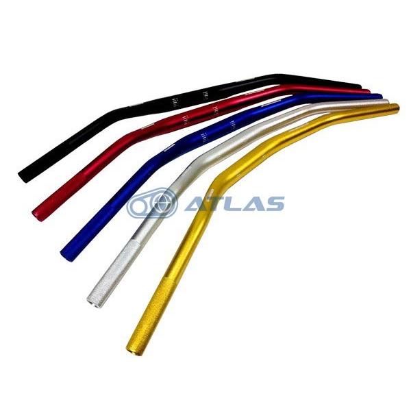 トラックハンドル GO WORKS Φ28.6mm アルミテーパーハンドルバー 720mm レッド