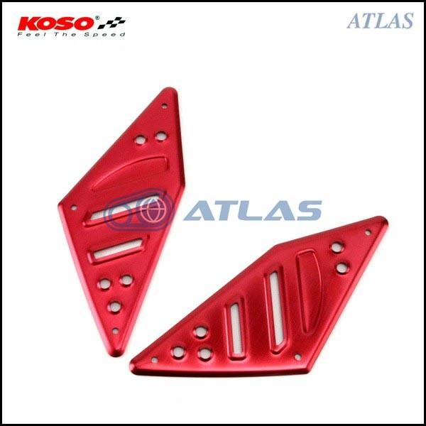 KOSO 4TH CYGNUS X シグナスX アルミステップ フロントセット レッド