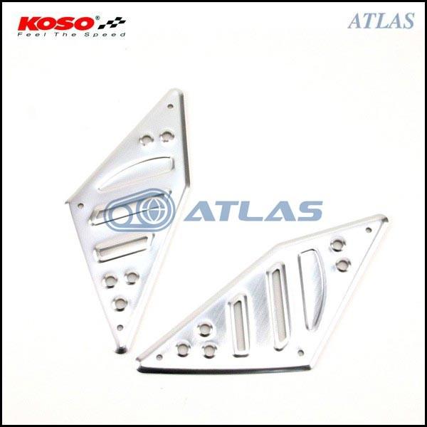 KOSO 4TH CYGNUS X シグナスX アルミステップ フロントセット シルバー