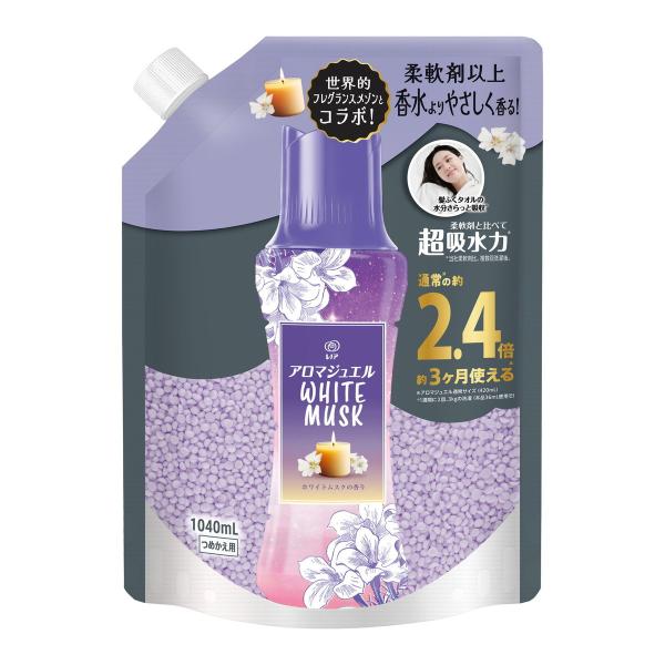 レノアアロマジュエルウォータリーグリーンの香り詰め替え1.180ml×6点 P＆G レノア アロマジュエル ホワイトティーの香り 詰替用