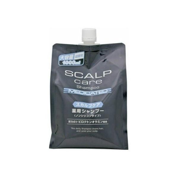 熊野油脂 スカルプケア 薬用シャンプー 1000ml 詰め替え用 (シャンプー