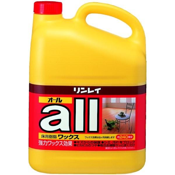 リンレイ オール ４Ｌ 業務用フローリングワックス剤 耐久6ヶ月 約240