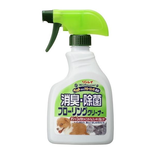 他サイト： リンレイ  リビングわんにゃん 消臭・除菌フローリングクリーナー 400ml　無香料・無着色（4903339761115）の商品画像