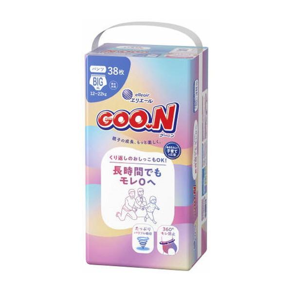 GOO.N (送料無料)グーン 長時間でもモレ0へ パンツ BIGサイズ 38枚