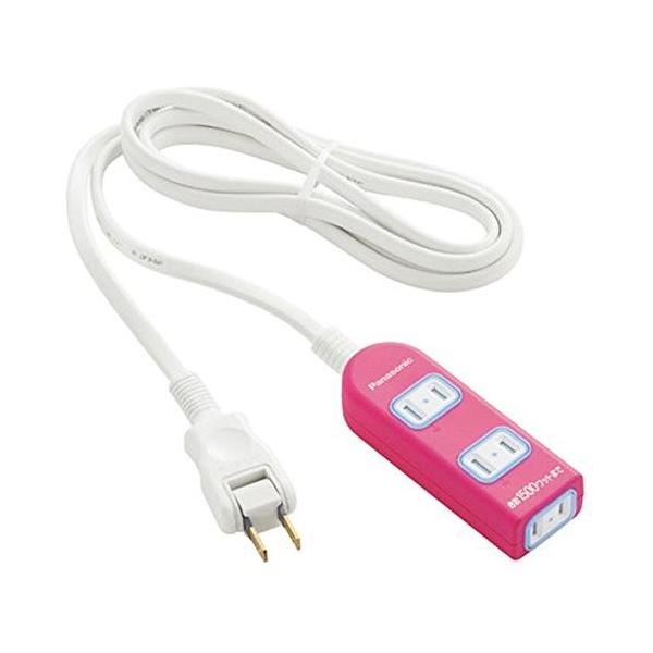 他サイト： パナソニック(Panasonic) ザ・タップＸ 3コ口 2m ピンク WHA2523NKP (4549077482808)の商品画像