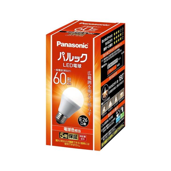 yzpi\jbN Panasonic LDA7LGK6 LEDd ʓd^Cv E26 60` dF 1