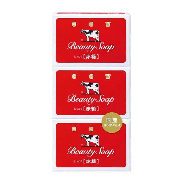カウブランド 【×3個 メール便送料無料】牛乳石鹸 赤箱 90g×3個入り