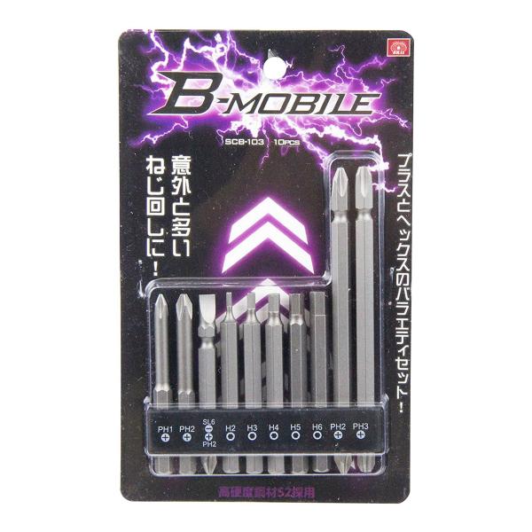 (�z�����܂���)�����Y�� SK11 B-MOBILE �v���X &amp; �w�b�N�X�r�b�g SCB-103 6.35mm 10�_�Z�b�g 1��