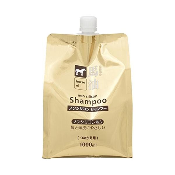 熊野油脂 馬油 シャンプー 詰替用 1000ml ×10個セット (まとめ買い価格！)