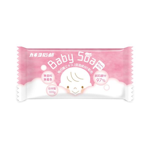(送料無料・まとめ買い×24個セット)カネヨ 赤ちゃん石鹸 100g ベビーソープ