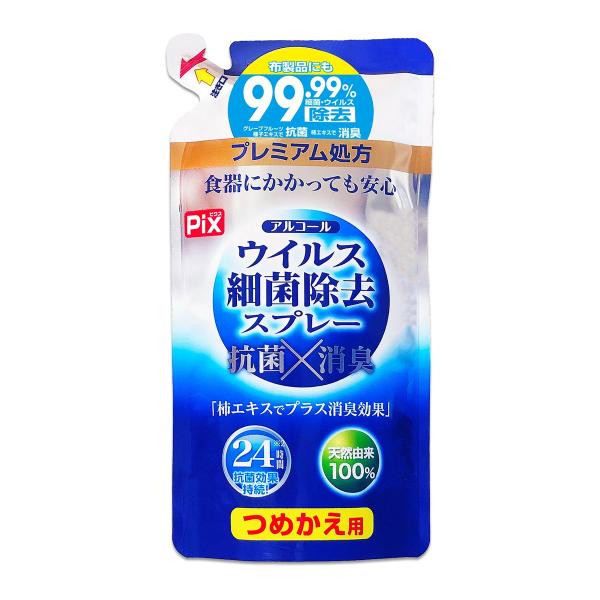 (送料無料・まとめ買い×24個セット)ライオンケミカル ピクス ウィルス除去 スプレー つめかえ用 350ml