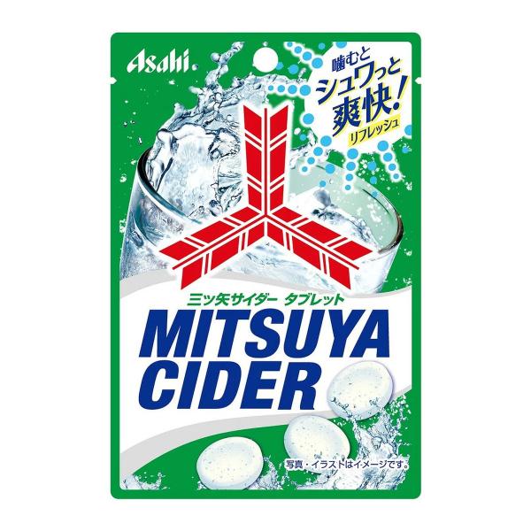 他サイト： (送料無料)アサヒグループ食品 アサヒ 三ツ矢サイダー タブレット 個袋 25g 1個の商品画像