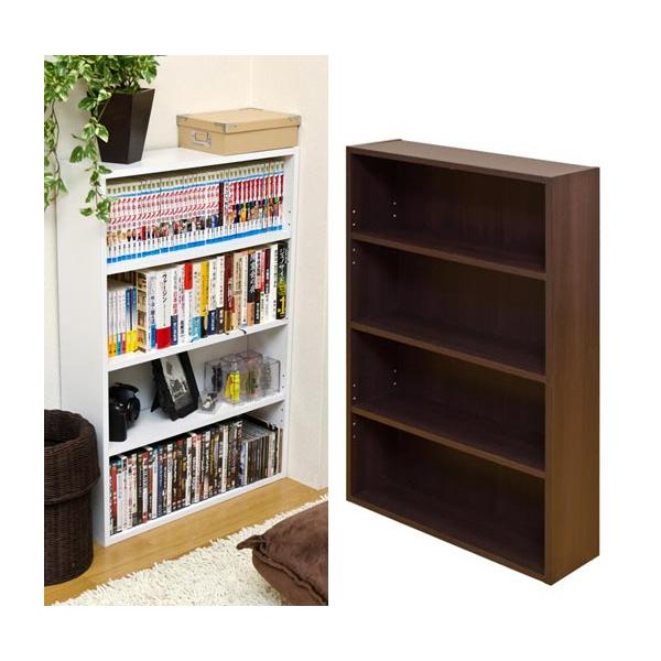 オープンラック 本棚 ブックシェルフ ロータイプ 89cm 飾り棚 ディスプレイ 収納 W60 コミックラック 壁面収納 木製 DVD