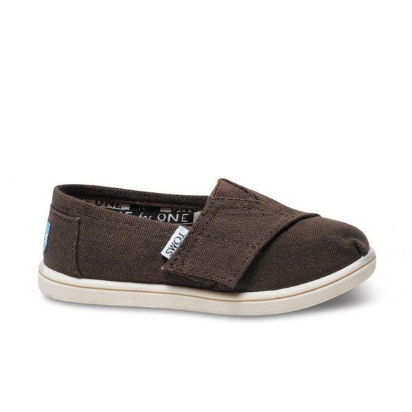 トムス Toms スニーカー タイニー オリジナル クラシックス Chocolate Canvas キッズ d13 Choco Atmos Tokyo 通販 Yahoo ショッピング
