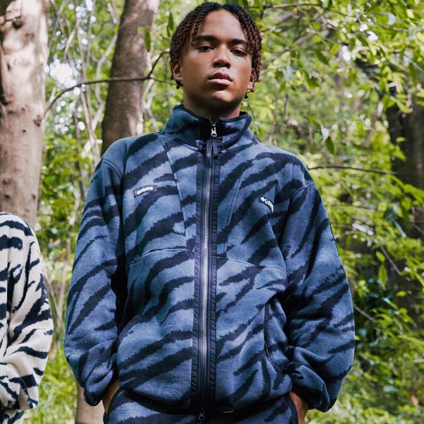 かわいい新作 Columbia×atmos ホワイトタイガー フリース