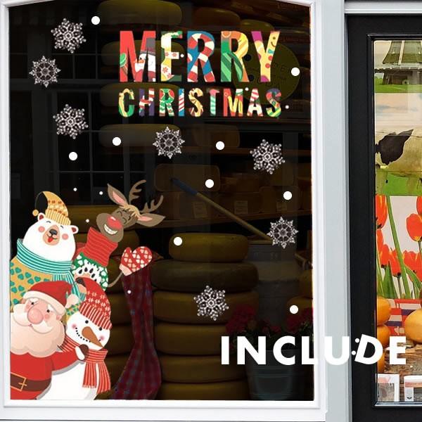 壁シール メリークリスマス サンタクロース トナカイ ジングルベル