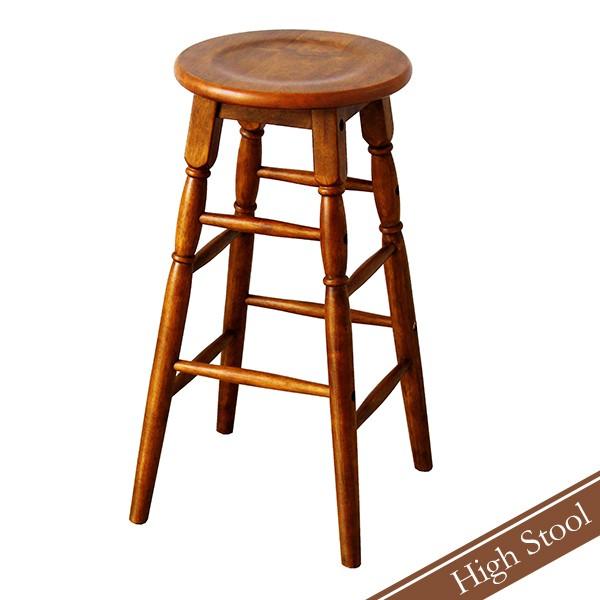 スツール ハイスツール 木製 木製スツール チェアー ブラウン おしゃれ 木 学習椅子 丸 飾り台 椅子 高め 0034b Atom Diy 通販 Yahoo ショッピング
