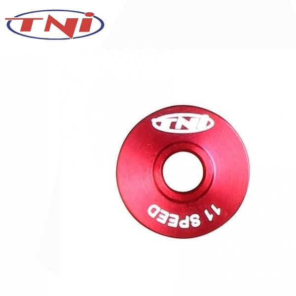 TNI チタン/カーボン/アルミプーリー11s用キャップ レッド 2603504
