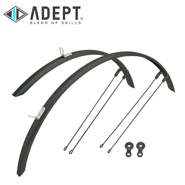 ADEPT アデプト スリム ロード フェンダー セット 37mm BLK GDS02902 フェンダー セット 泥除け 自転車