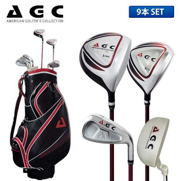 AGC ゴルフ AGCS-6781 クラブセット 9本組(1W,5W,6-P,S,PT) アイアン：スチールシャフト キャディバッグ付き