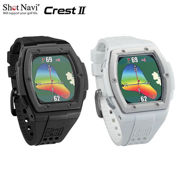 ショットナビ Shot Navi Crest2 （ホワイト） ショットナビ Shot Navi Crest2 クレスト2 腕時計型 GPS ゴルフ