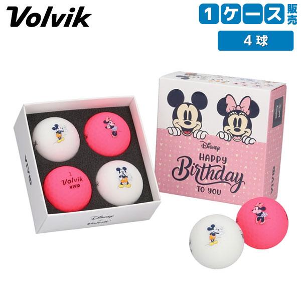 Volvik ボルビック DISNEY BIRTHDAY PACK ゴルフボール 1ケース/4球 