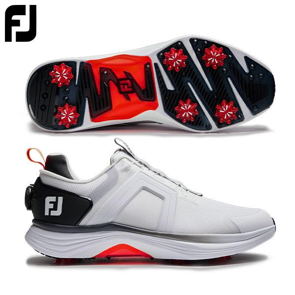 完全新品　FootJoy ゴルフシューズ ホワイト/レッド 27cm ワイド FootJoy（フットジョイ） ハイパーフレックス ボア 55476 ソフト