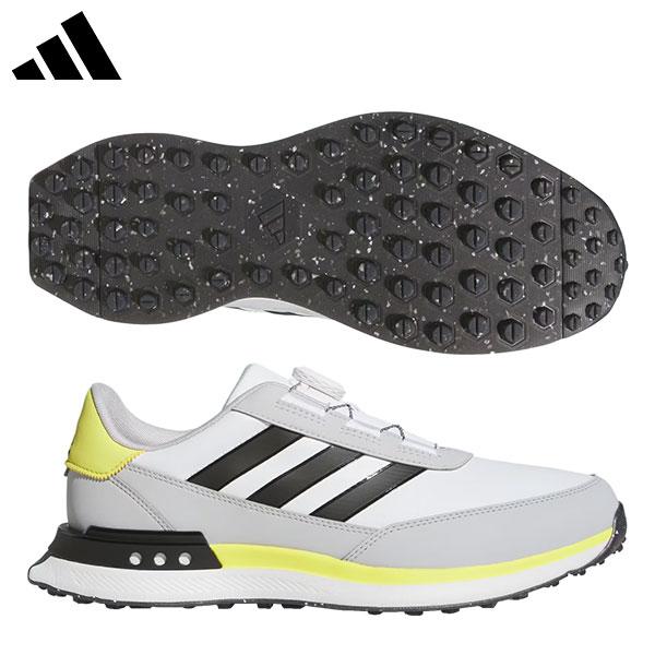 【送料無料】アディダス S2G SL ボア 24 MDK92 スパイクレス ワイド ゴルフシューズ クラウドホワイト×コアブラック×ピュアサルファ(IH8518) adidas（アディダス） 「送料無料」アディダス S2G SL ボア 24 MDK92