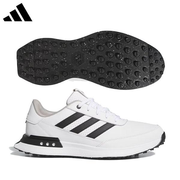 【送料無料】アディダス S2G SL レザー 24 MDK95 スパイクレス ゴルフシューズ クラウドホワイト×コアブラック×グレートゥー(JI4034)【即納】 adidas（アディダス） 「送料無料」アディダス S2G SL レザー 24 MDK95