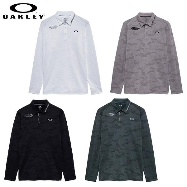 「送料無料」オークリー ジャガード 長袖 ポロシャツ FOA409539 Oakley Delta Jacquard