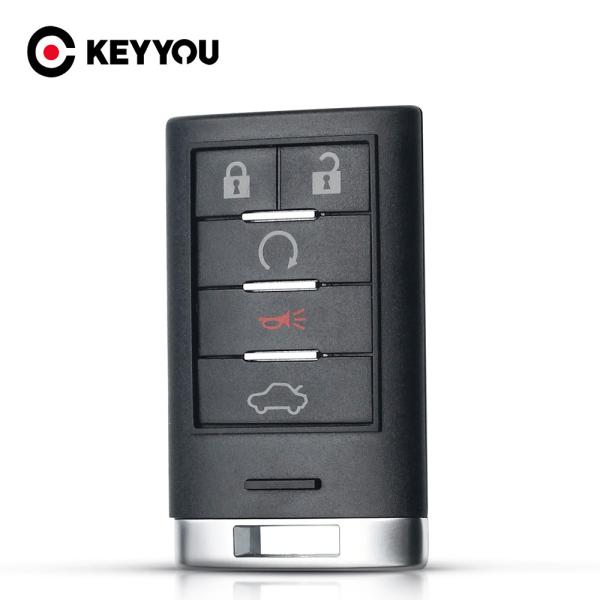 キャデラック cts xts dts srx 2013〜2014 ats エスカレード gmc スマートキーカバー 5ボタン スマートリモコンキー キーケース 